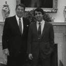 Ronald Reagan with Richard Bond 1982