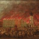Teodor Baltazar Stachowicz - Pożar Krakowa, Rynek Główny, lipiec 1850