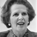 Premier Thatcher tijdens een persconferentie, Bestanddeelnr 932-7046